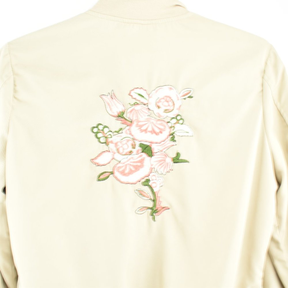 Candies Jacket Size M Ruffle Front Floral Back - Picture 1 of 8